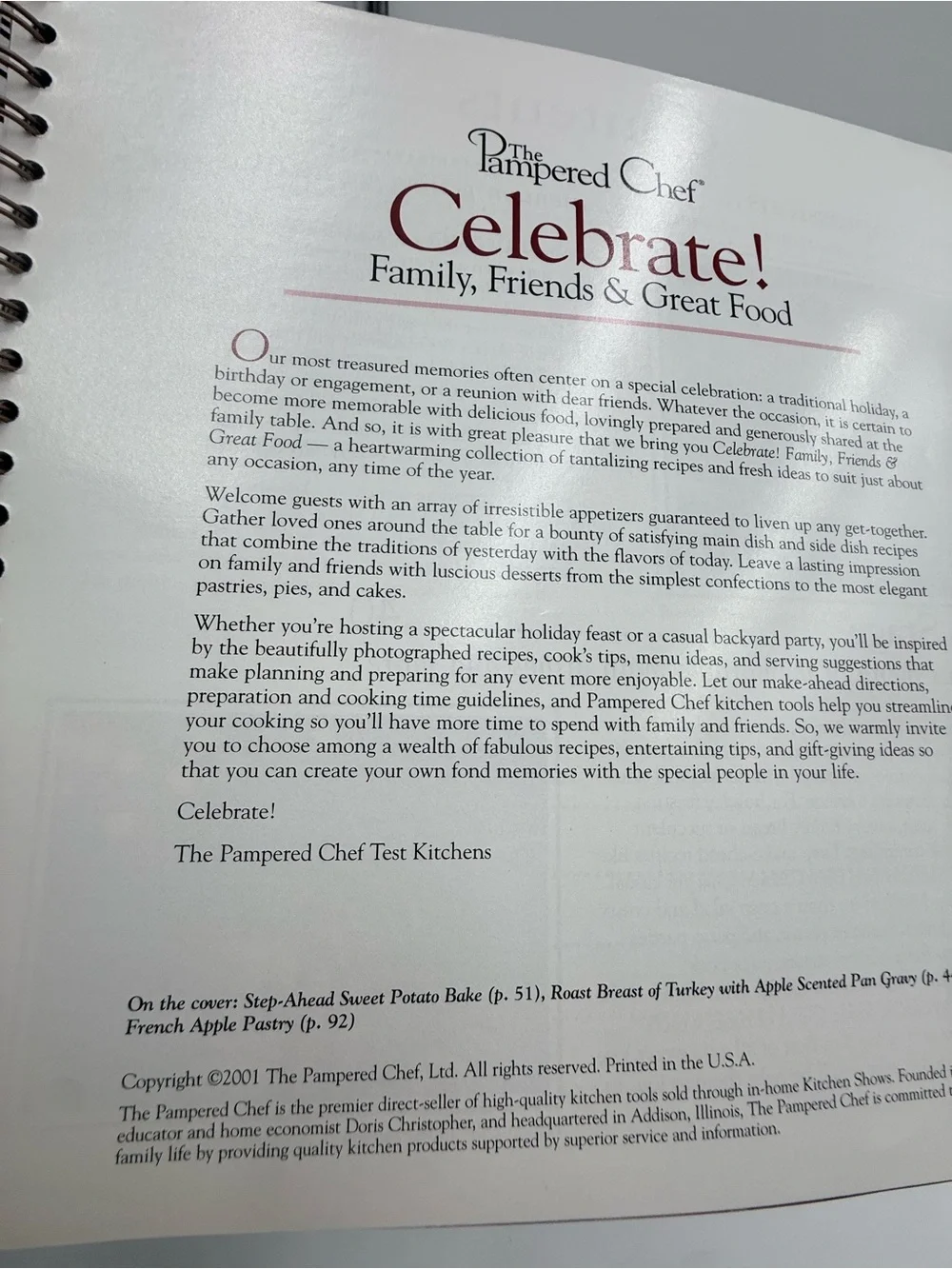 Pampered Chef Cookbooks Lot Of 3 All the Best, Stoneware Sensations, Celebrate